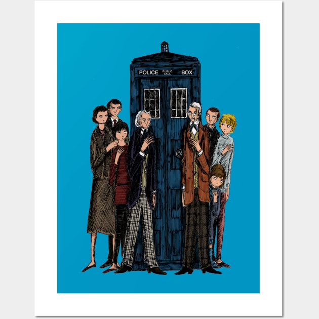 Doctor Who: The First Doctors Wall Art by Bret M. Herholz